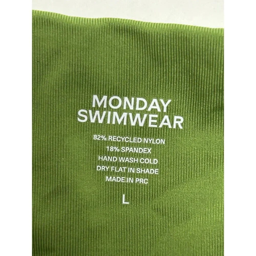 Monday Swimwear Olive Green Underwire Bikini Set